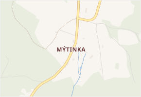 Mýtinka v obci Měděnec - mapa části obce
