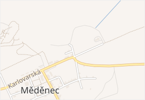 Nová v obci Měděnec - mapa ulice