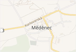 Široká v obci Měděnec - mapa ulice