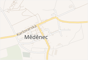Školní v obci Měděnec - mapa ulice
