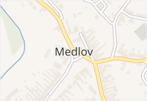 Medlov v obci Medlov - mapa části obce