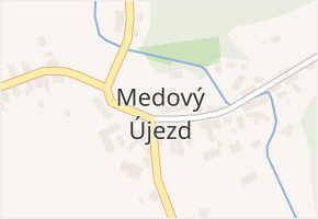 Medový Újezd v obci Medový Újezd - mapa části obce
