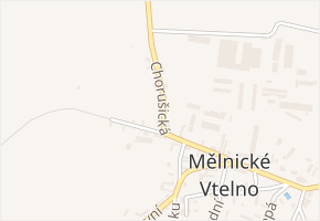 Chorušická v obci Mělnické Vtelno - mapa ulice