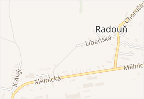 Libeňská v obci Mělnické Vtelno - mapa ulice