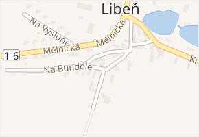 Na Bundole v obci Mělnické Vtelno - mapa ulice