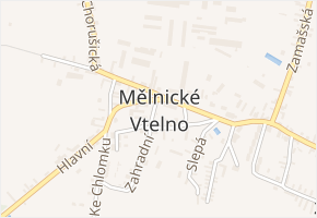 Řepínská v obci Mělnické Vtelno - mapa ulice