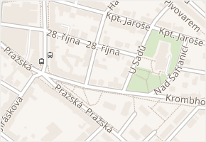 28. října v obci Mělník - mapa ulice