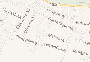 Bezová v obci Mělník - mapa ulice