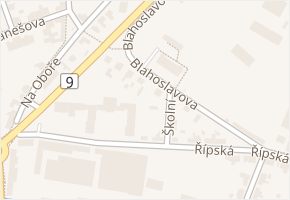 Blahoslavova v obci Mělník - mapa ulice