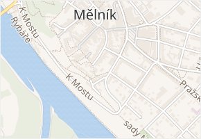 Česká v obci Mělník - mapa ulice