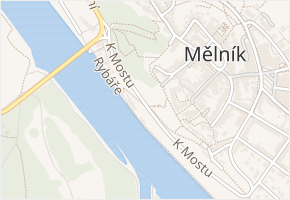 K Mostu v obci Mělník - mapa ulice