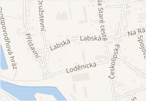 Labská v obci Mělník - mapa ulice