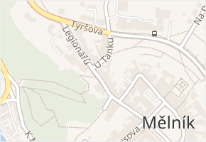 Legionářů v obci Mělník - mapa ulice