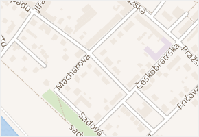 Macharova v obci Mělník - mapa ulice