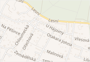 Na Průseku v obci Mělník - mapa ulice