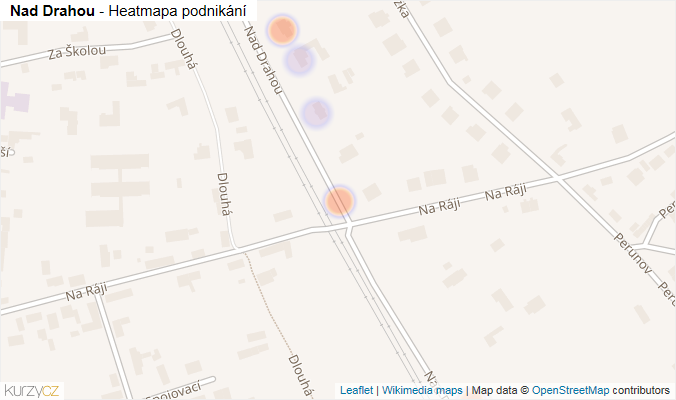 Mapa Nad Drahou - Firmy v ulici.