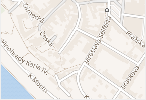 Palackého v obci Mělník - mapa ulice