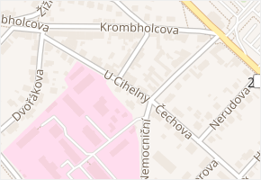 Příčná v obci Mělník - mapa ulice