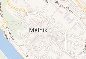 Radniční v obci Mělník - mapa ulice
