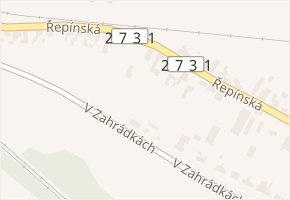 Řepínská v obci Mělník - mapa ulice