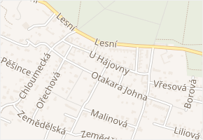 U Hájovny v obci Mělník - mapa ulice