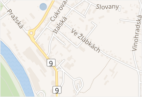 Valdštýnská v obci Mělník - mapa ulice