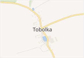 Tobolka v obci Měňany - mapa části obce