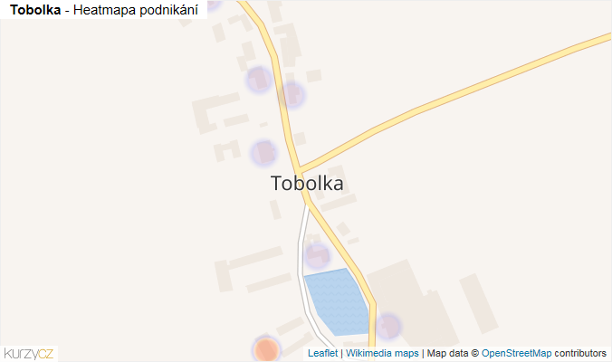Mapa Tobolka - Firmy v části obce.