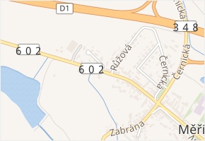 Jihlavská v obci Měřín - mapa ulice