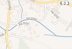 Ve Vrbí v obci Měřín - mapa ulice
