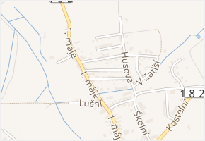 Hornická v obci Merklín - mapa ulice