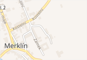 U Zámku v obci Merklín - mapa ulice