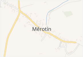 Měrotín v obci Měrotín - mapa části obce