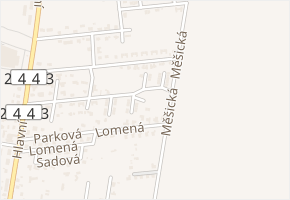Ječná v obci Měšice - mapa ulice