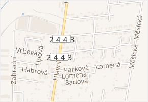 Na Rejdišti v obci Měšice - mapa ulice