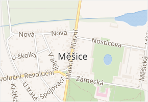 Nákladní v obci Měšice - mapa ulice