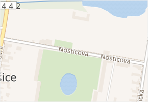 Nosticova v obci Měšice - mapa ulice