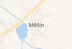 Měšín v obci Měšín - mapa části obce