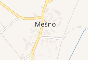 Mešno v obci Mešno - mapa části obce