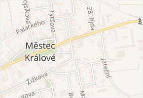 Klicperova v obci Městec Králové - mapa ulice