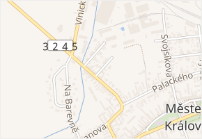 Kollárova v obci Městec Králové - mapa ulice