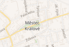 Náměstí Republiky v obci Městec Králové - mapa ulice