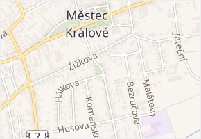 Náměstí Svobody v obci Městec Králové - mapa ulice