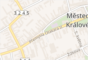 Přemysla Otakara II. v obci Městec Králové - mapa ulice