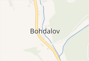 Bohdalov v obci Městečko Trnávka - mapa části obce