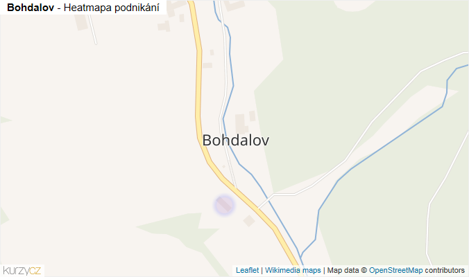 Mapa Bohdalov - Firmy v části obce.