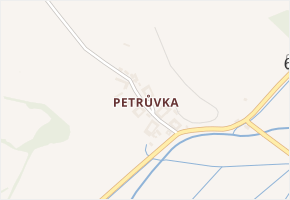 Petrůvka v obci Městečko Trnávka - mapa části obce
