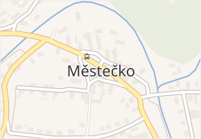 Městečko v obci Městečko - mapa části obce