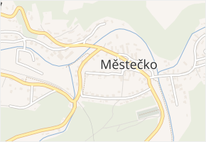 Na hůrce v obci Městečko - mapa ulice