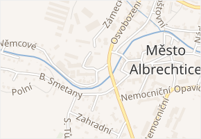 B. Němcové v obci Město Albrechtice - mapa ulice